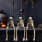 CryptSkulls | Trío de cráneos de resina 3 piezas - Set de esculturas fantasma para la decoración de Halloween
