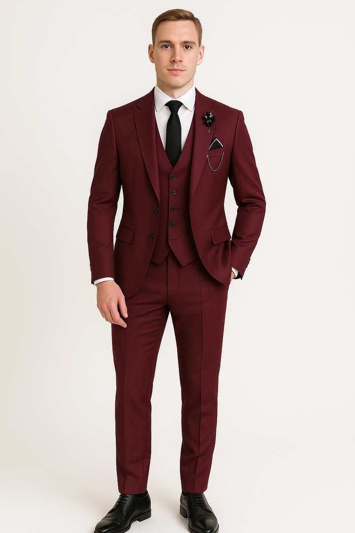 Winston's Finest: sofisticado traje de tres piezas para hombre