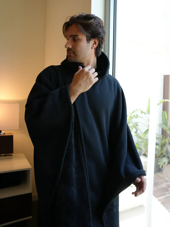 Eden Hoodie Blanket - Sweat à capuche surdimensionné avec tissu soyeux et doublure légère pour un confort ultime