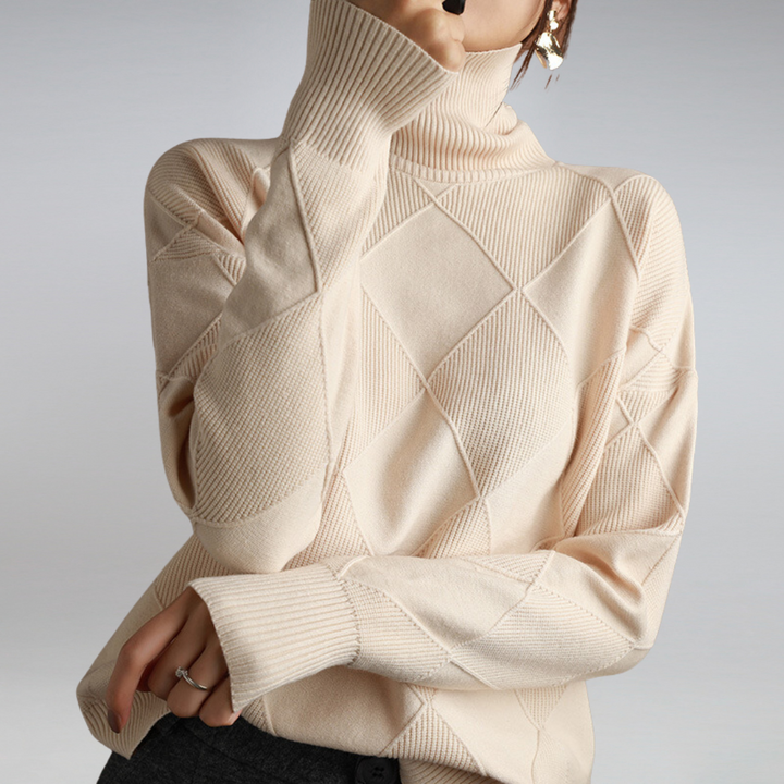 Jersey à col roulé en cachemire pour femmes Cozy Cashmere | Élégance et Confort à Chaque Fil