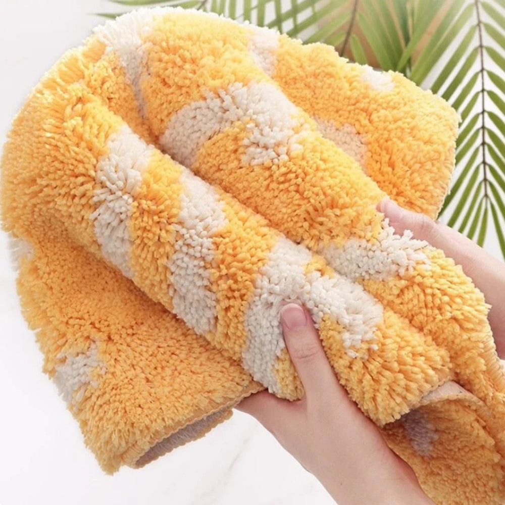 Tapis de Bain Absorbant Antidérapant | Doux, Séchage Rapide et Confortable