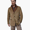 Giacca in camoscio da uomo con colletto in pelle
