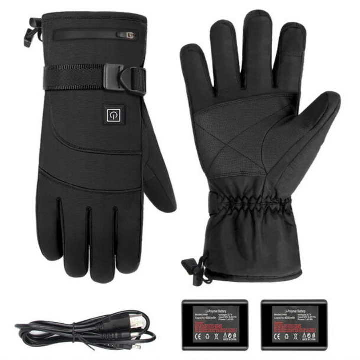 Gants chauffants électriques - rechargeables ou alimentés par batterie - résistants au vent et à l'eau avec fonction écran tactile