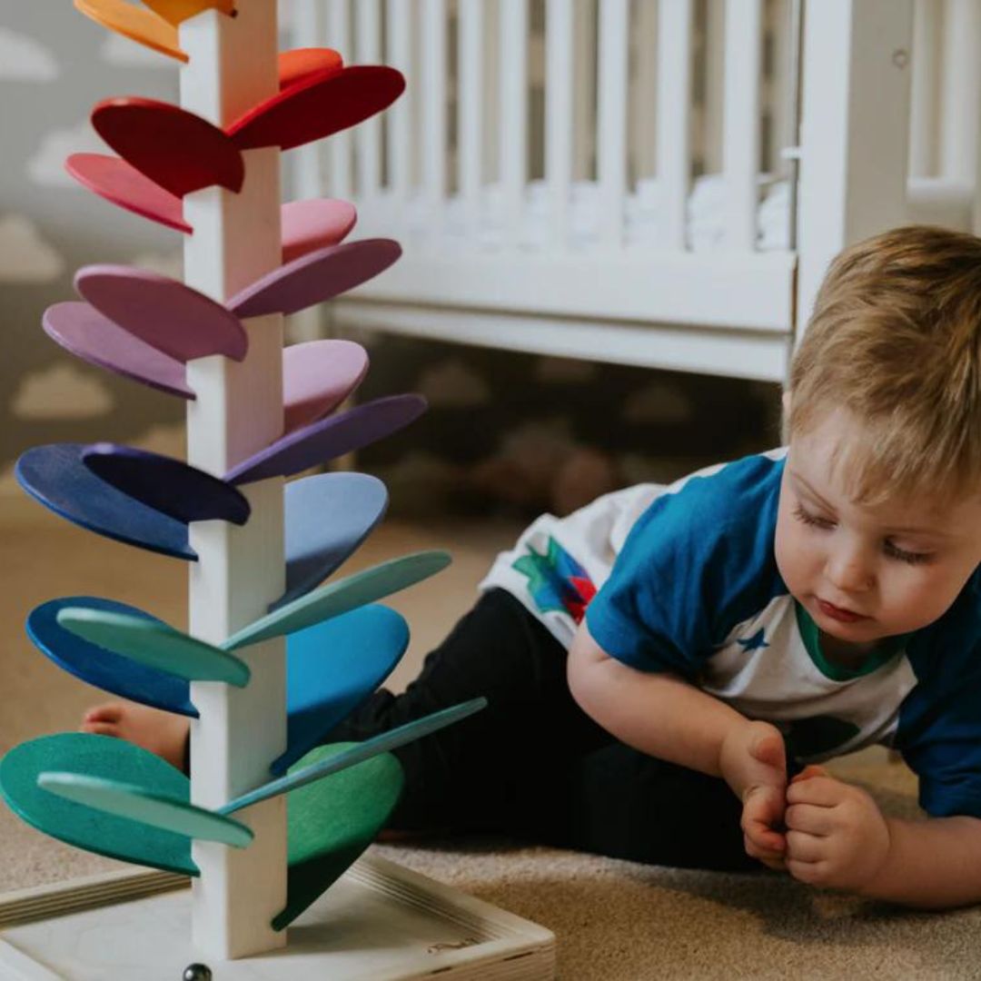 Arbre à sons interactif pour enfants | Jouet éducatif Tour de murmure arc-en-ciel