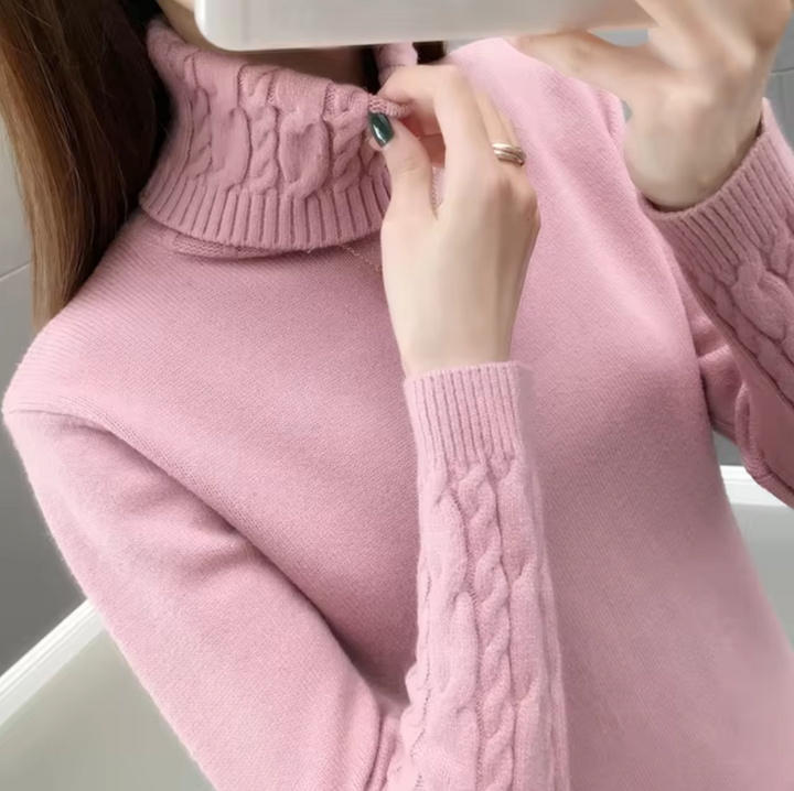 Althea Pull en Laine à Col Roulé pour Femme | Chaleur et Élégance Intemporelle
