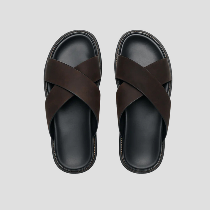 Fidèle Sandales à Bandes Croisées pour Femme | Style Minimaliste & Confort