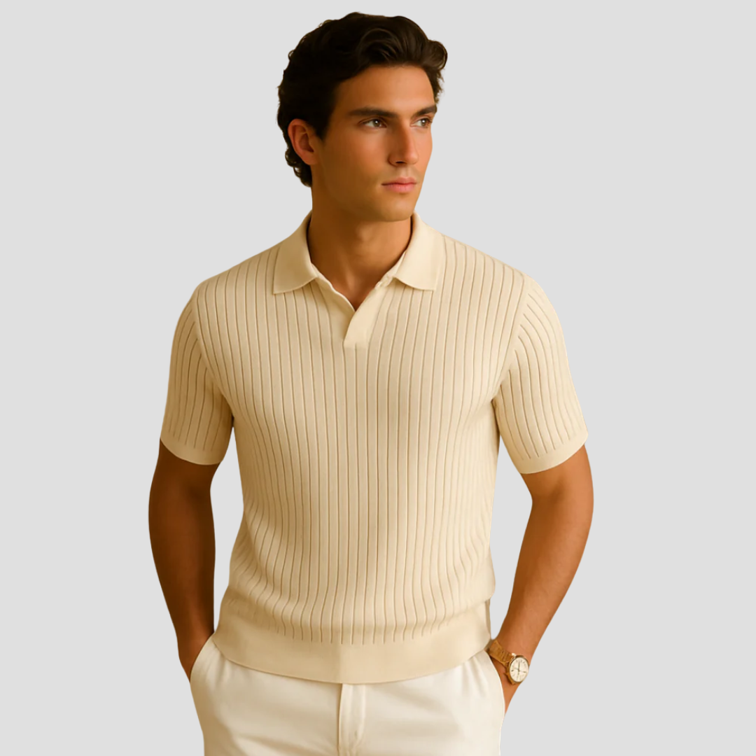 Evrard Polo Homme | Maille Côtelée, Style Estival Léger