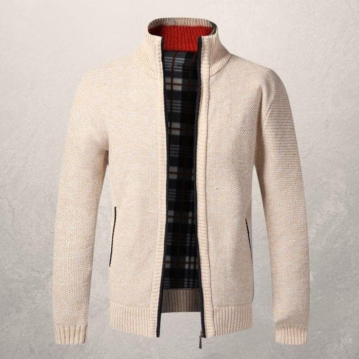 Antoine Cardigan Homme en Tricot Classique | Élégance et Confort avec Fermeture Éclair