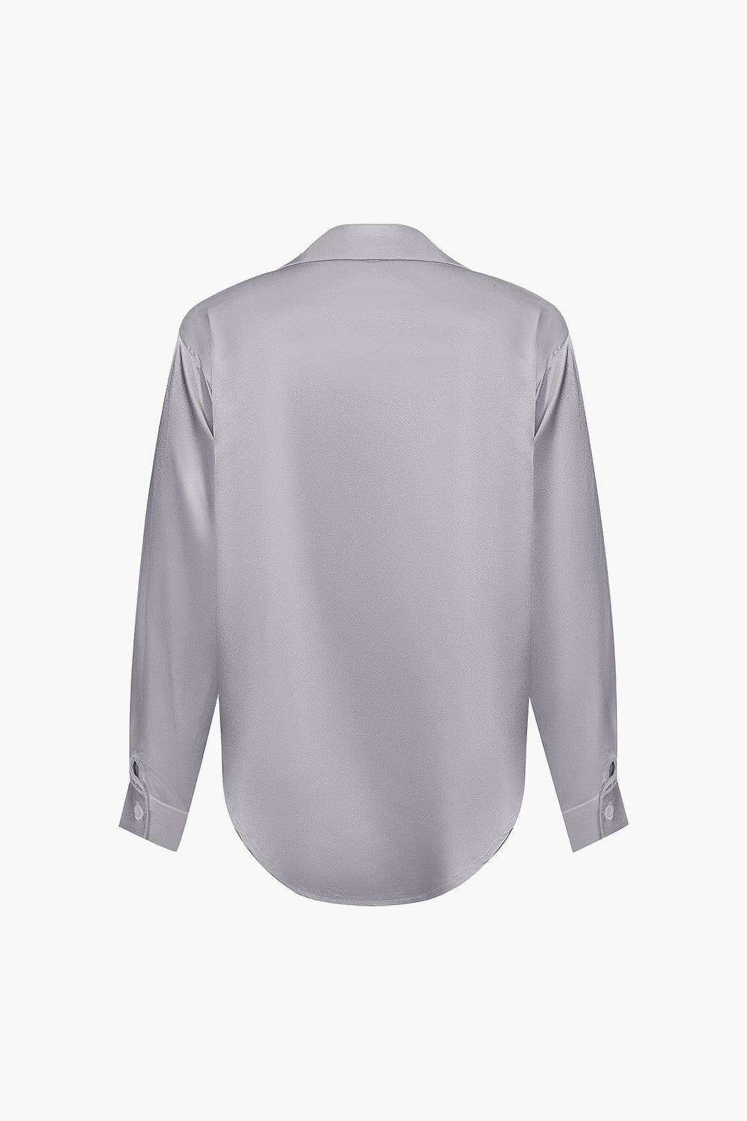 Blusa de satén Lillian para mujer | Camisa elegante de manga larga, corte holgado y diseño atemporal