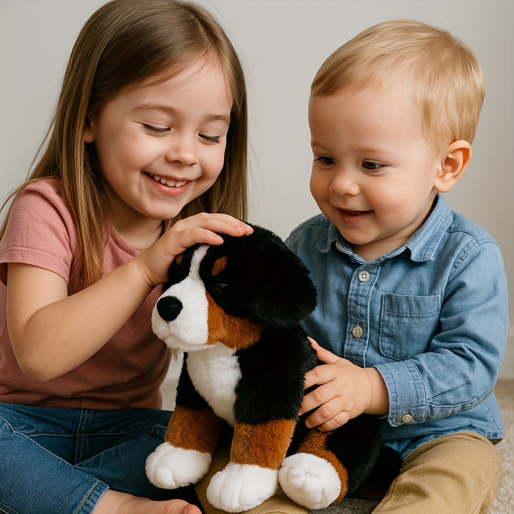 Ours en Peluche Chien Réaliste et Câlin | Jouet Peluche Bébé & Enfant 0+