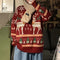 Pull de Noël unisexe à motif élan – Pull en maille festif à manches longues