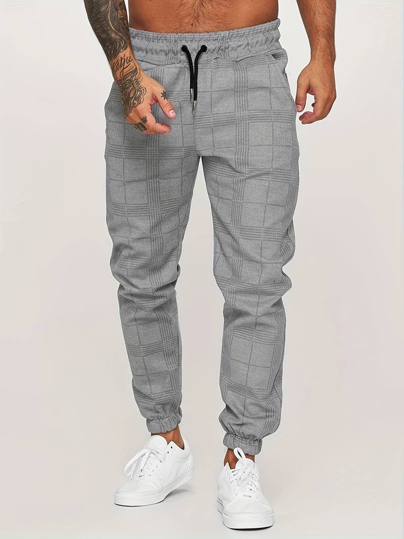 Emman | Pantaloni da jogging a quadri da uomo - Stile casual e confortevole