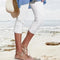 Pantalone elasticizzato vita alta autunnale - FrenchIngrid