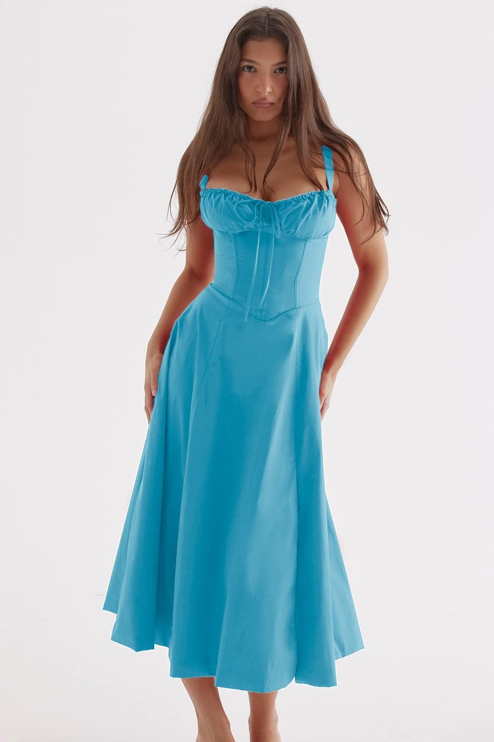 Brittney | Abito bustier con corsetto: eleganza casual e comfort estivo