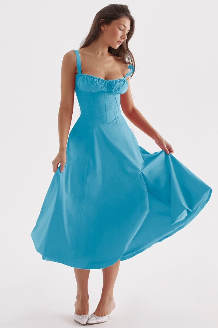 Brittney | Abito bustier con corsetto: eleganza casual e comfort estivo