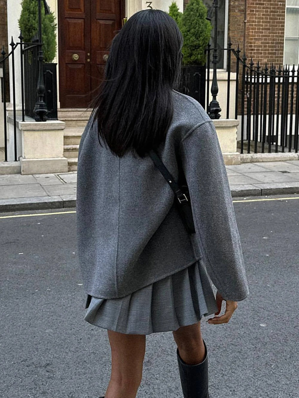 Gina Manteau Oversize en Laine | Streetwear Tendance et Confortable