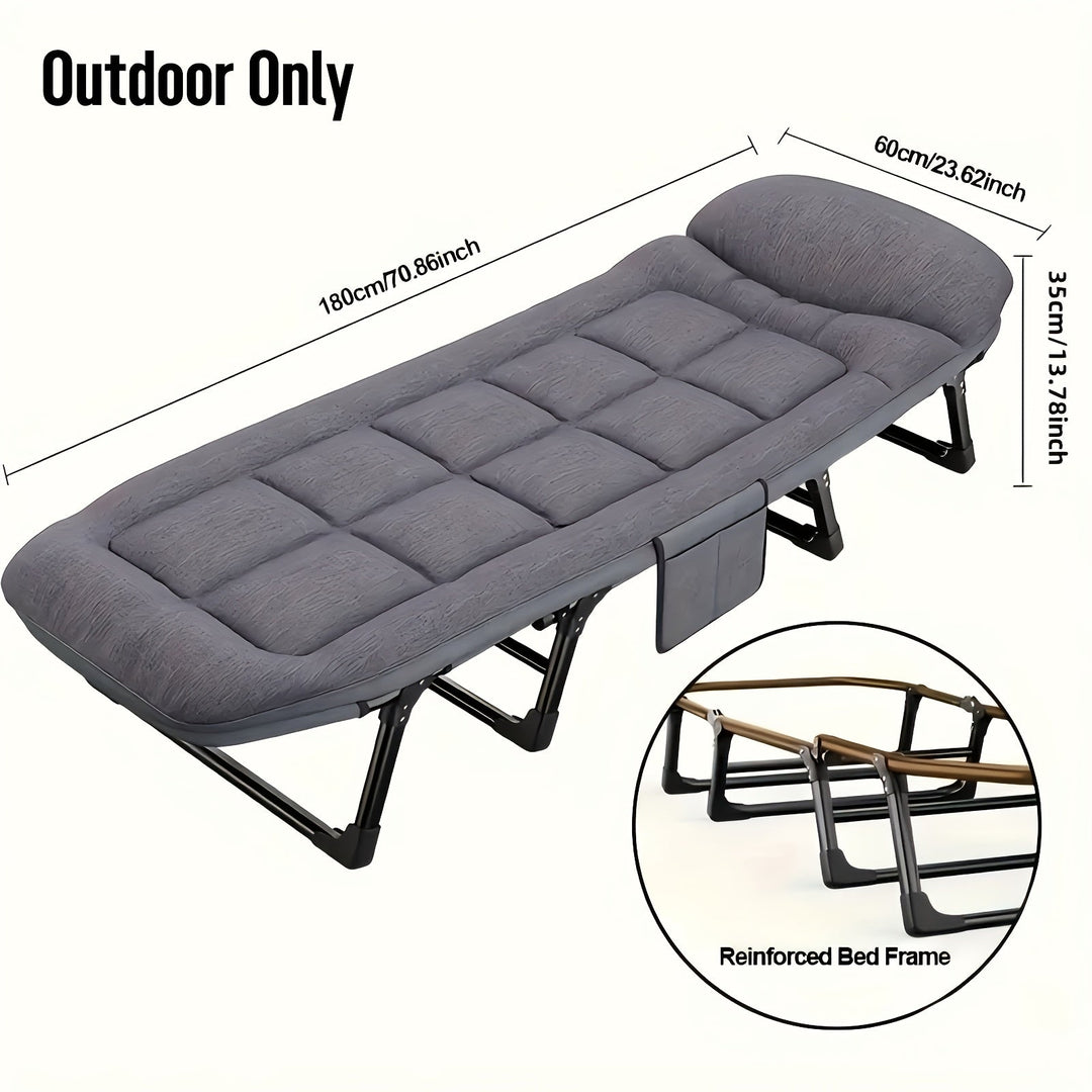 Lit de Camping Pliant | Couchage Portable pour Aventures en Plein Air
