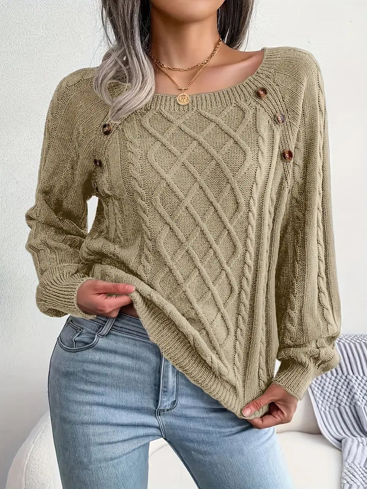 Aldara | Pull élégant pour femme, Polyvalent et confortable, Design raffiné pour une élégance au quotidien