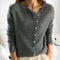 Cardigan elegante em caxemira de alta qualidade, perfeito para o outono