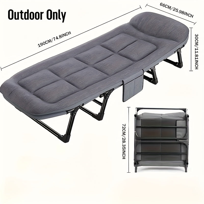 Lit de Camping Pliant | Couchage Portable pour Aventures en Plein Air