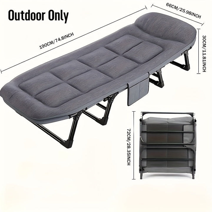 Lit de Camping Pliant | Couchage Portable pour Aventures en Plein Air