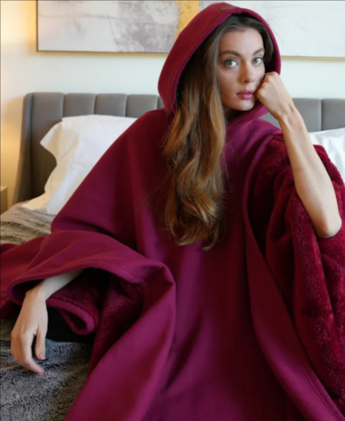 Eden Hoodie Blanket - Sweat à capuche surdimensionné avec tissu soyeux et doublure légère pour un confort ultime