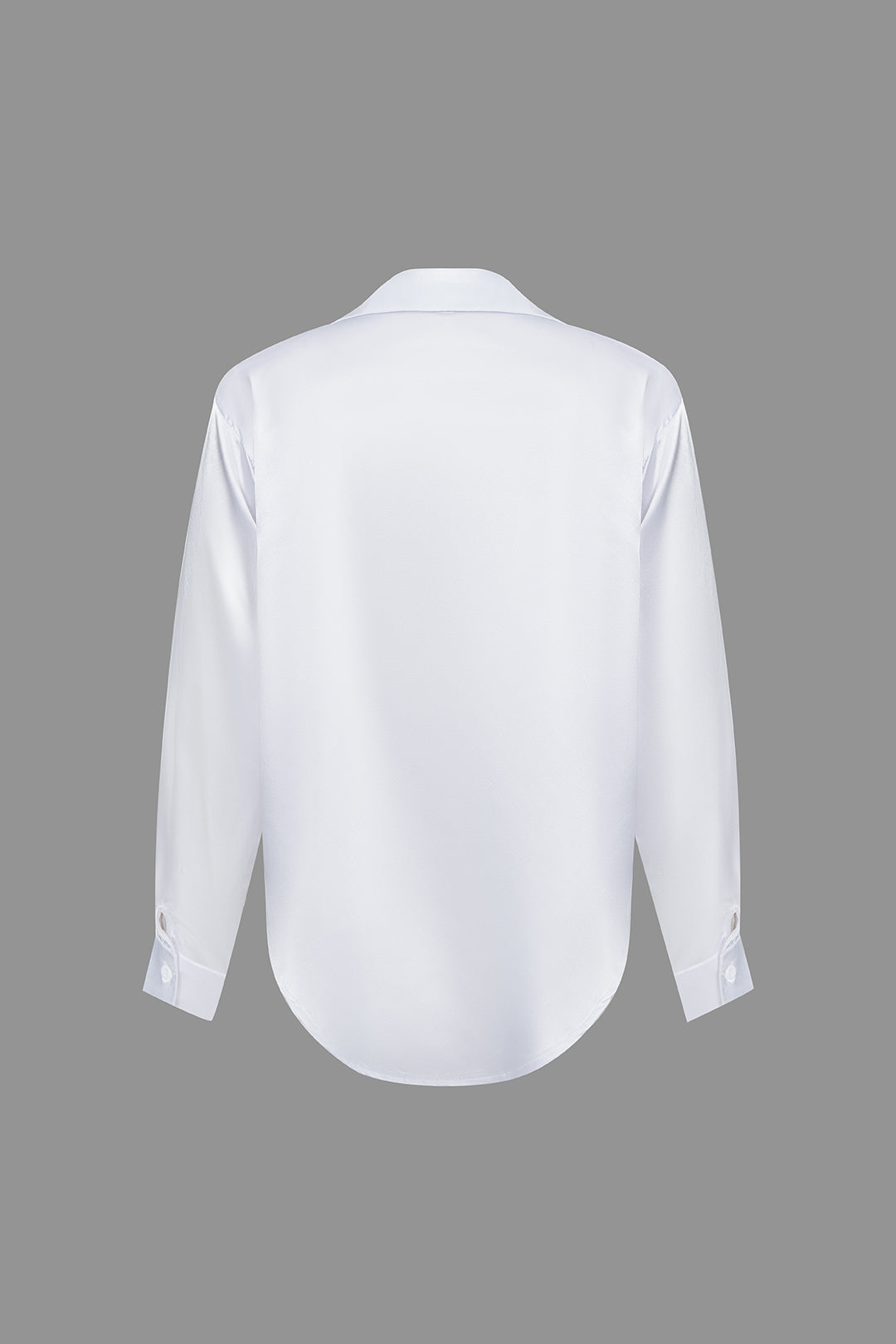 Blusa de satén Lillian para mujer | Camisa elegante de manga larga, corte holgado y diseño atemporal