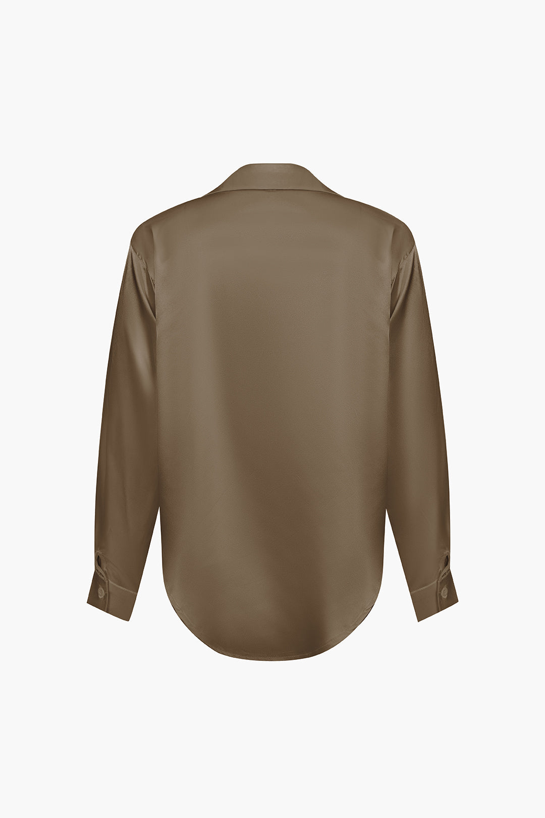 Blusa de satén Lillian para mujer | Camisa elegante de manga larga, corte holgado y diseño atemporal