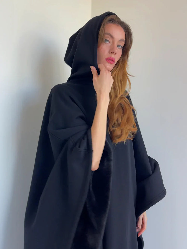 Eden Hoodie Blanket - Sweat à capuche surdimensionné avec tissu soyeux et doublure légère pour un confort ultime