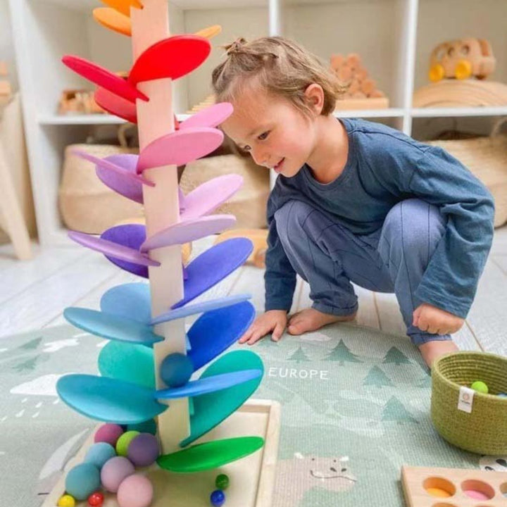 Arbre à sons interactif pour enfants | Jouet éducatif Tour de murmure arc-en-ciel