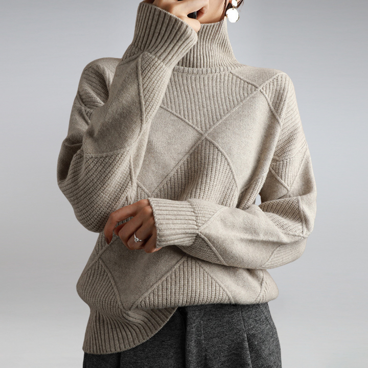Jersey à col roulé en cachemire pour femmes Cozy Cashmere | Élégance et Confort à Chaque Fil