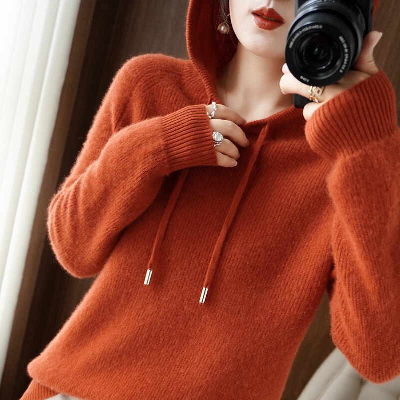 Leslie | Pull à capuche cachemire, Élégant et confortable pour une chaleur ultime
