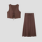 Séraphie Ensemble Jupe Midi Élégant Femme | Légèreté Féminine & Style Estival