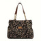 Bolso tote con estampado de leopardo