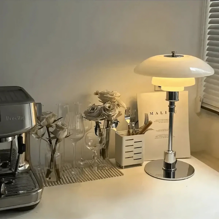 Candeeiro de mesa Damoura | Design escandinavo moderno e luz LED acolhedora