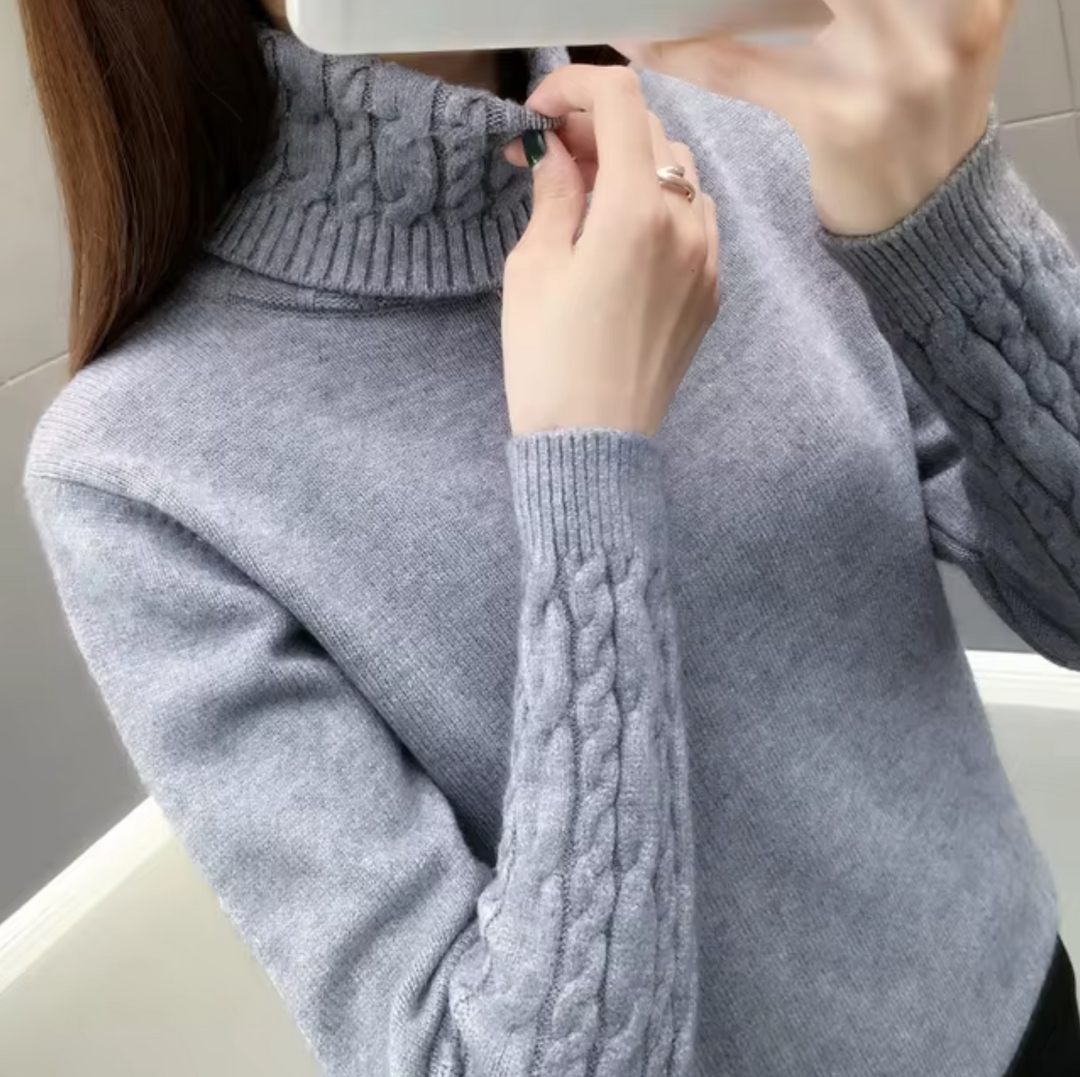 Althea Pull en Laine à Col Roulé pour Femme | Chaleur et Élégance Intemporelle