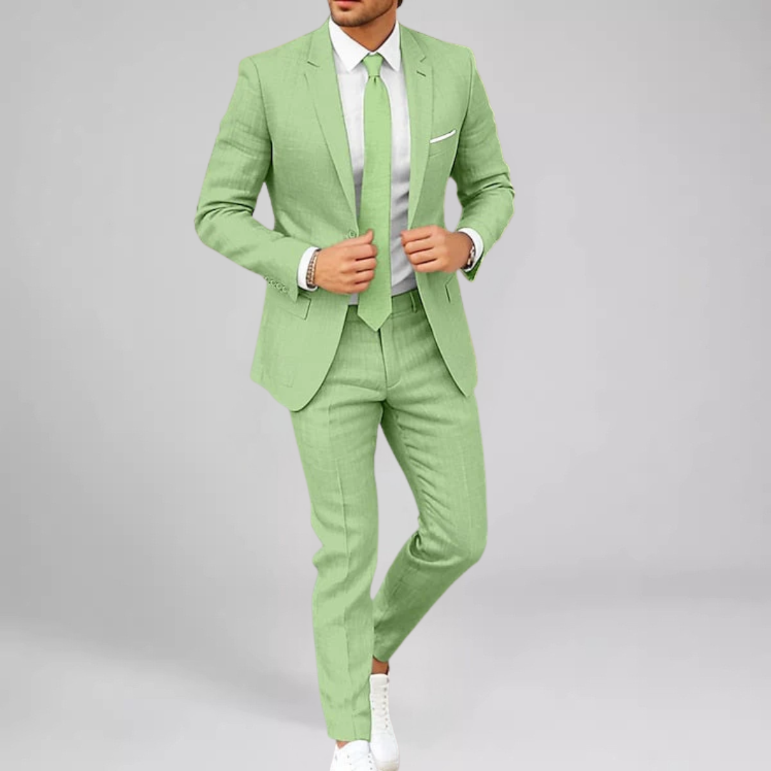 Flavien Ensemble Deux Pièces Décontracté Homme | Confort Lin-Coton & Style Estival