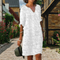 Vestido corto informal Mel con escote en V para mujer | Estilo elegante y cómodo para cualquier ocasión