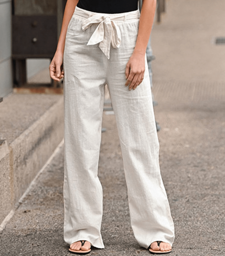 Pantalon Manon | Pantalon en Lin et Coton Femme, Confort et Élégance