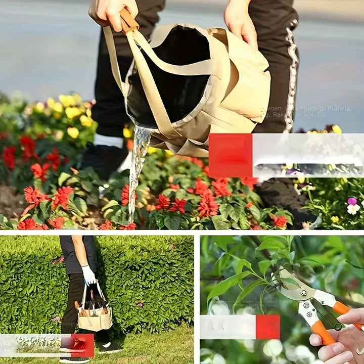Set de 10 Outils de Jardinage avec Sac de Transport | Kit Complet pour Entretien du Jardin