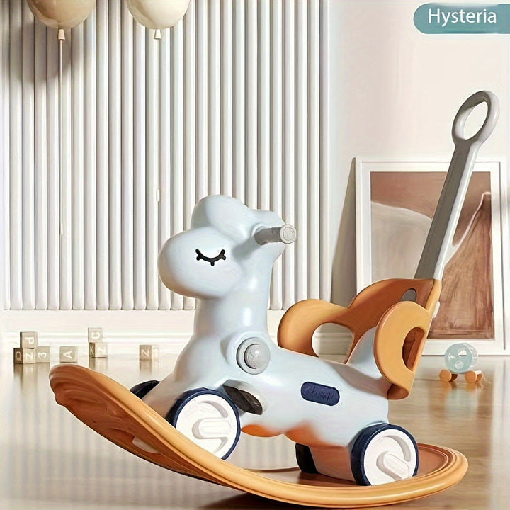 WobbiRider Jouet Enfant 2-en-1 | Cheval à Bascule et Roue d’Exercice