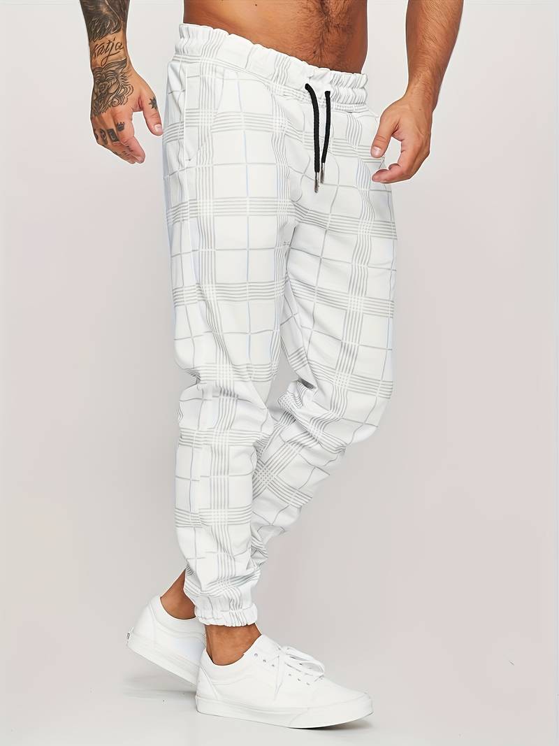 Emman | Pantaloni da jogging a quadri da uomo - Stile casual e confortevole