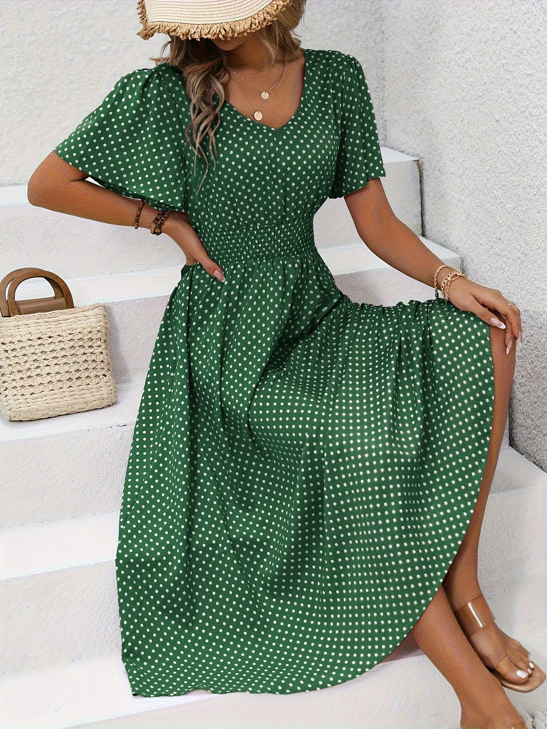 Vestido de verano de lunares | Transpirable y femenino | Perfecto para días soleados