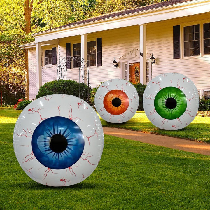 LumièreFête Ballons Yeux Halloween Gonflables – Effet Réaliste, Réutilisables et Faciles à Gonfler