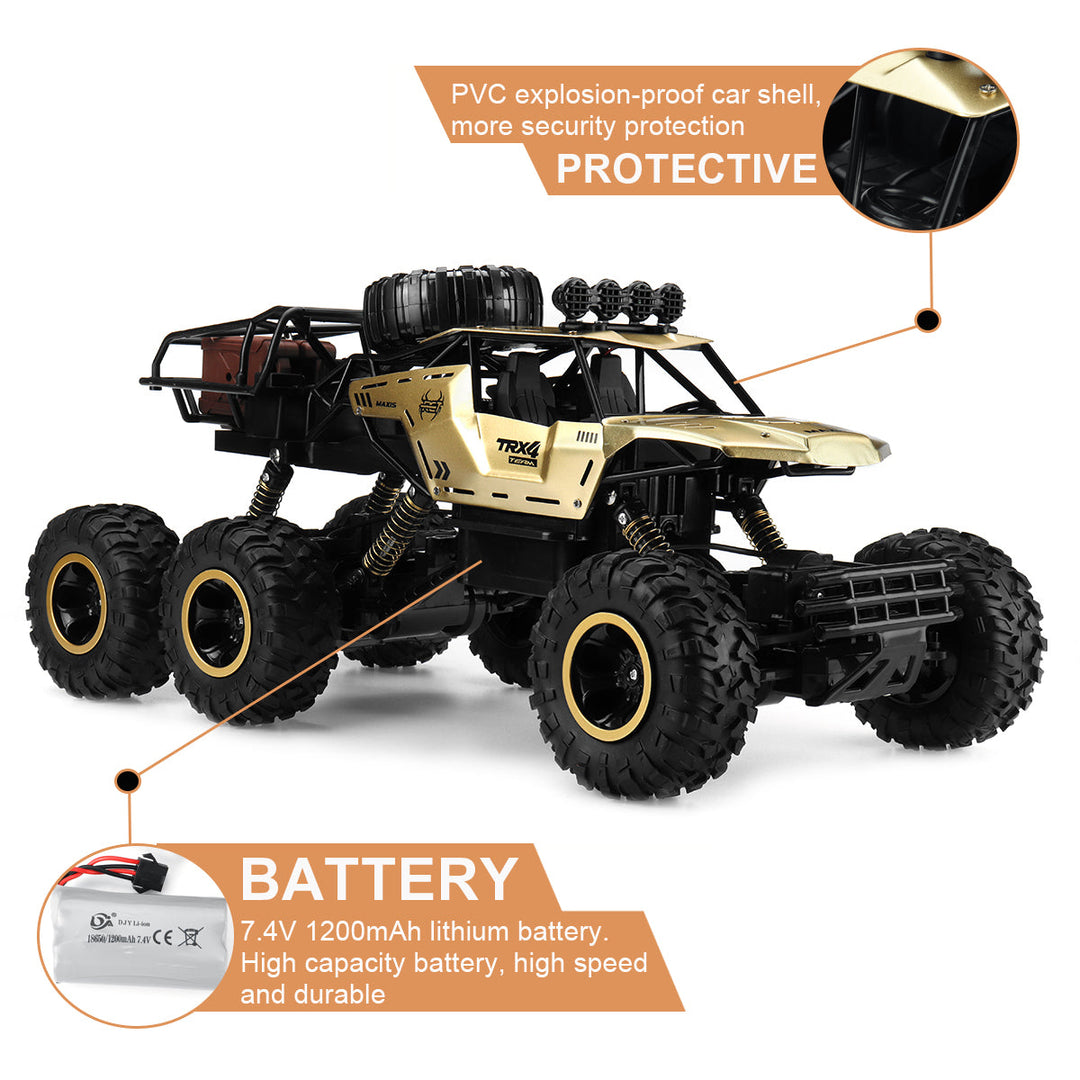 Camion RC TerraX 6 Rodas | Monster Truck 1:12 Todo-Terreno com 52 km/h