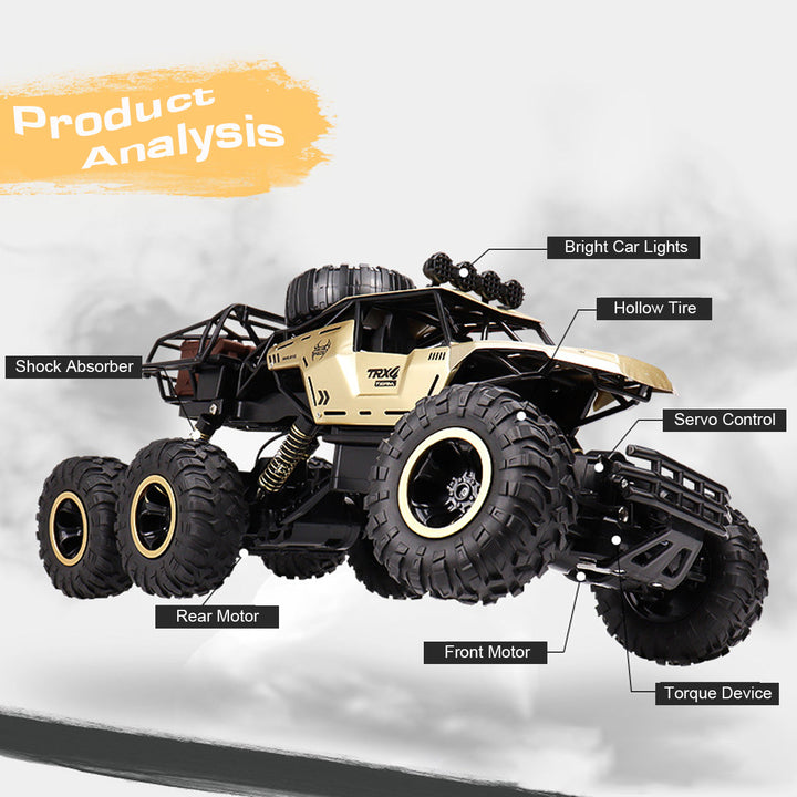 Camion RC TerraX 6 Rodas | Monster Truck 1:12 Todo-Terreno com 52 km/h