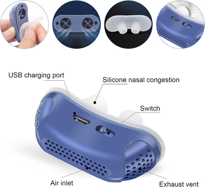 Appareil d'apnée du sommeil Micro CPAP pour le voyage et contre les ronflements - Alternative CPAP