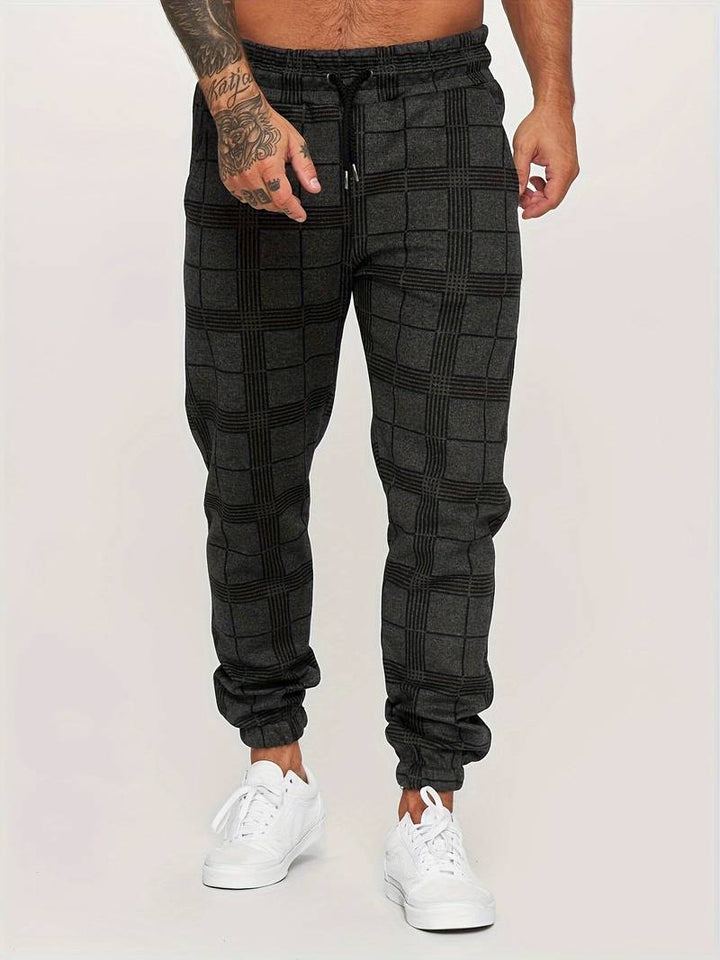 Emman | Pantaloni da jogging a quadri da uomo - Stile casual e confortevole