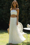 Ensemble bustier et jupe maxi à imprimé marin | Élégant et estival