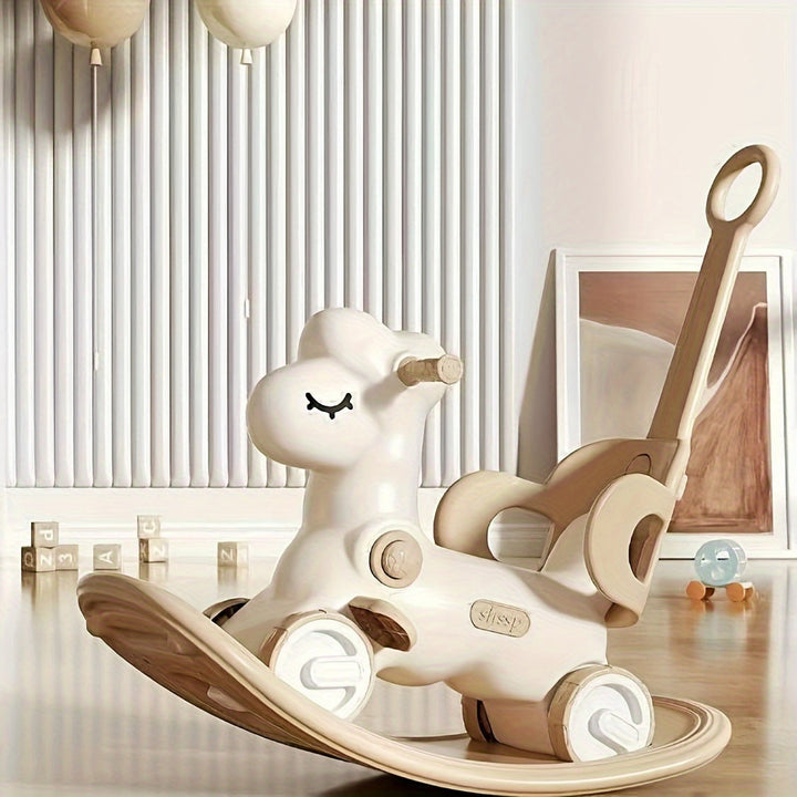 WobbiRider Jouet Enfant 2-en-1 | Cheval à Bascule et Roue d’Exercice
